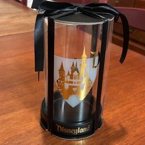Disney Store Disneyland Castle Hurricane Candle Holder